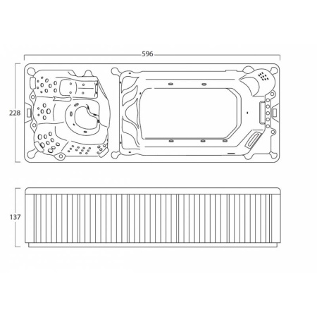 Плавательный спа-бассейн Treesse Saint-Tropez